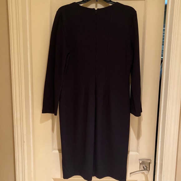 Armani Collezioni Navy Stretch Wool Dress, size 16 - Picture 2 of 4